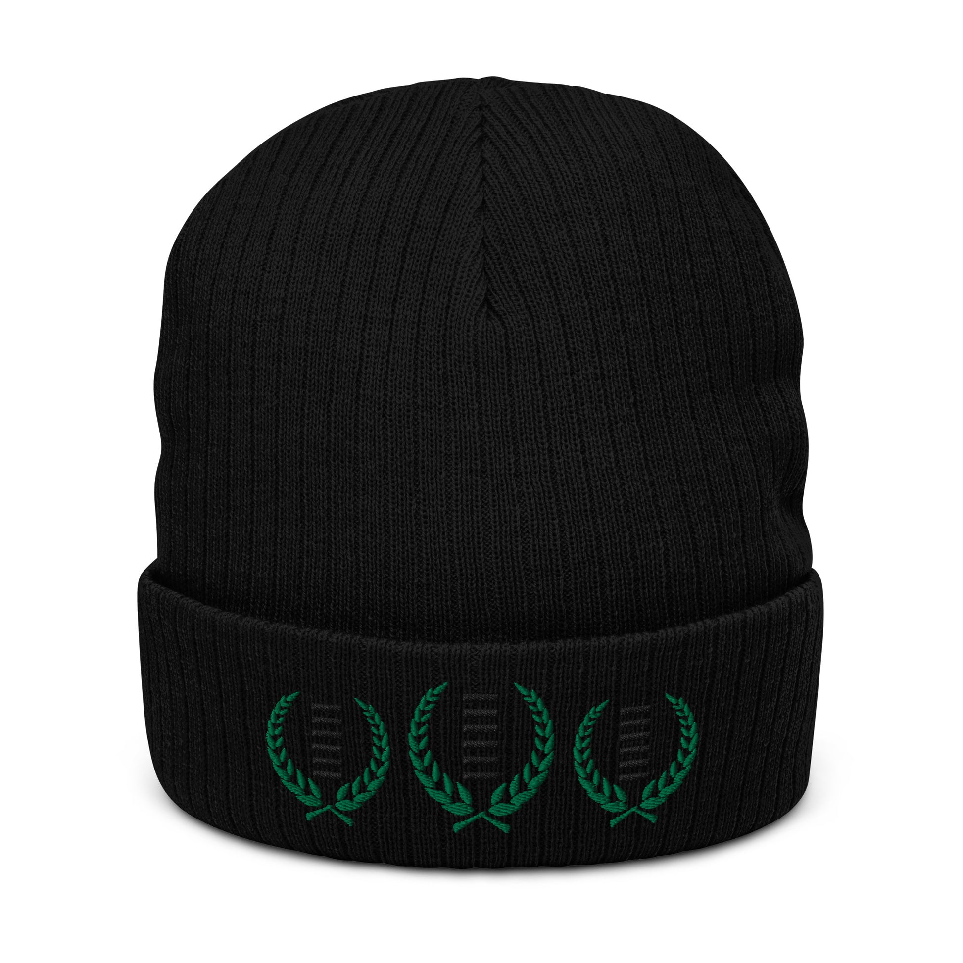 Crown Of Heaven Ribbed knit beanie - Hetepu