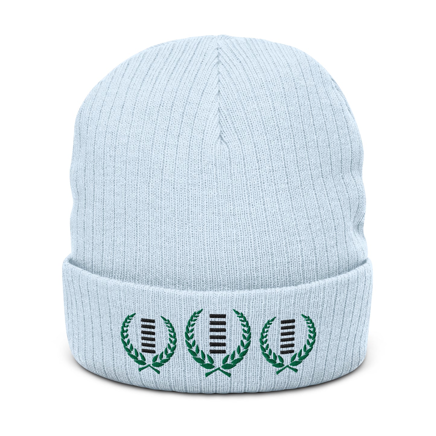 Crown Of Heaven Ribbed knit beanie - Hetepu