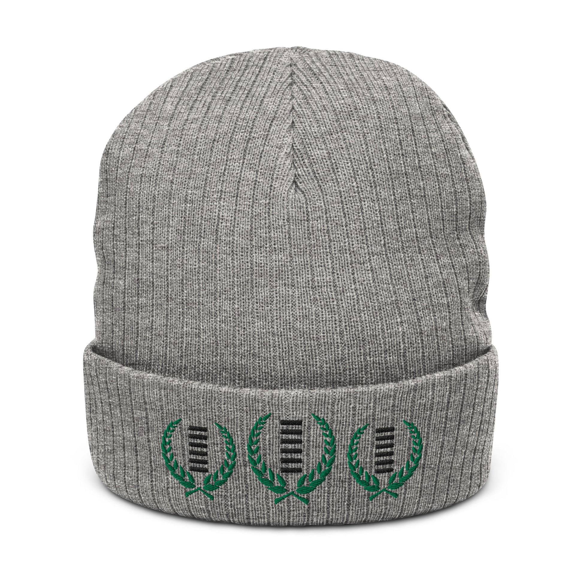 Crown Of Heaven Ribbed knit beanie - Hetepu