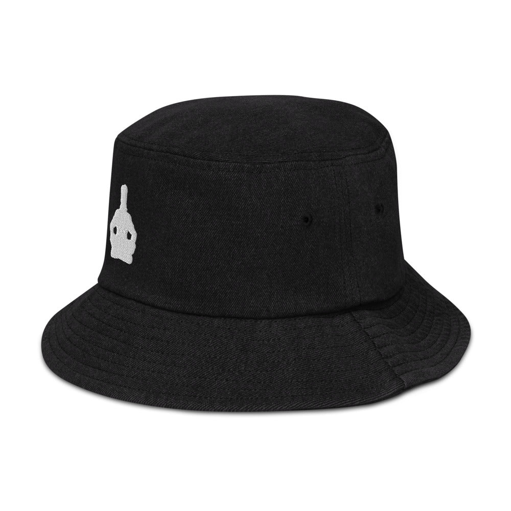 Tranquil Warrior Denim Bucket Hat - Hetepu