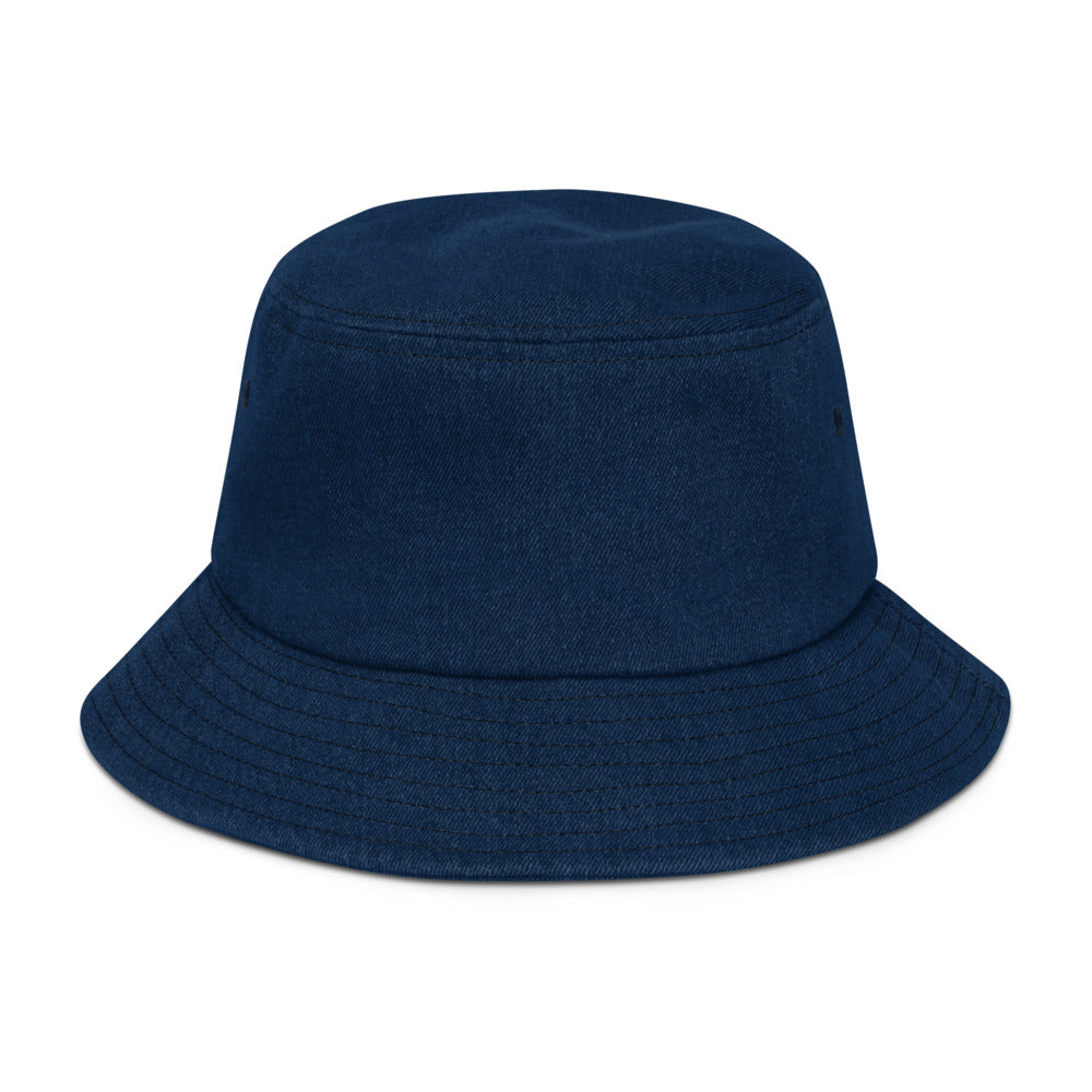 Tranquil Warrior Denim Bucket Hat - Hetepu