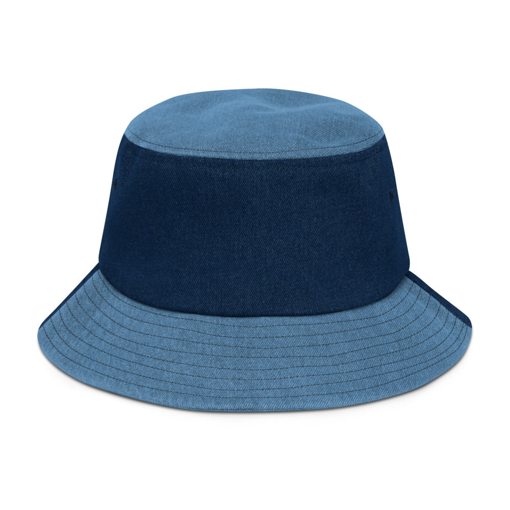 Tranquil Warrior Denim Bucket Hat - Hetepu