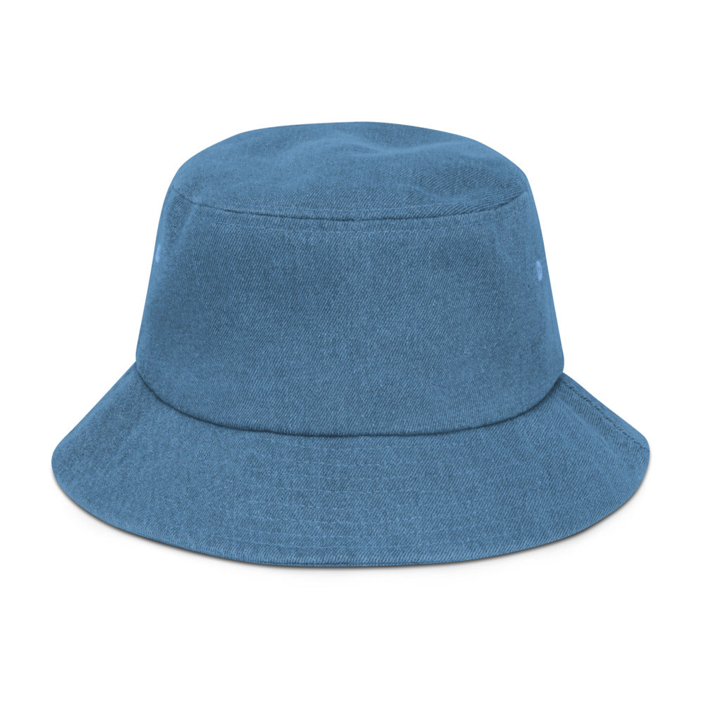 Tranquil Warrior Denim Bucket Hat - Hetepu